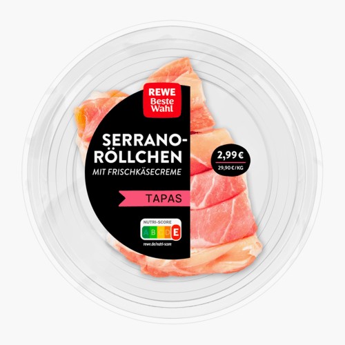Rewe Beste Wahl Serranoröllchen mit Frischkäse 100g