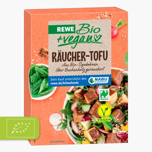 Rewe Bio Vegan Räucher-Tofu 350g (2x175g)