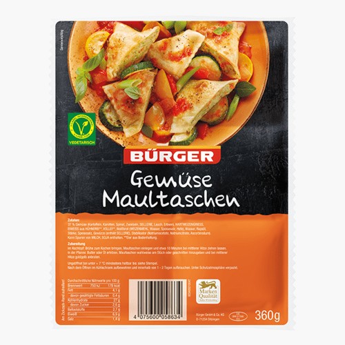 Bürger Gemüse Maultaschen 360g