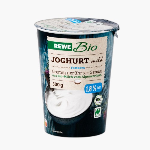 Rewe Bio Joghurt mild 1,8% 500g