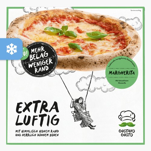 Gustavo Gusto Extra Luftig Margherita 310g