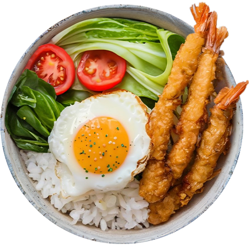 Donburi Crispy Ebi Garnelen