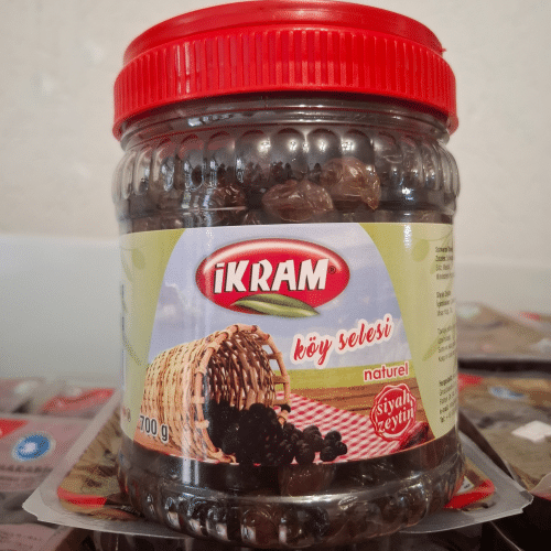 Ikram Naturel schwarze Oliven 700g