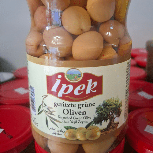 Ipek Geritzte Grüne Oliven 700g
