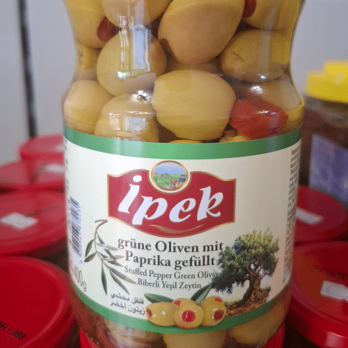 Ipek Grüne Oliven mit Paprika Gefüllt