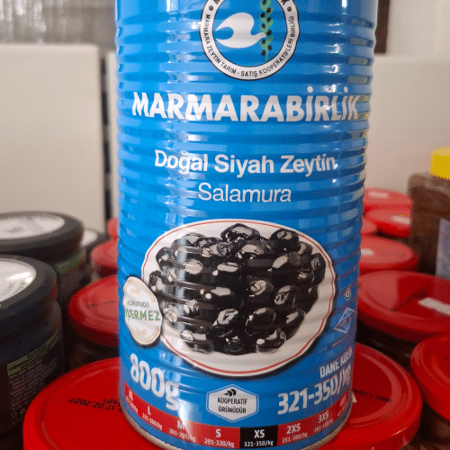 Marmarabirlik Schwarze Oliven Xs dogal 800g