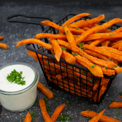 Süsskartoffel Pommes