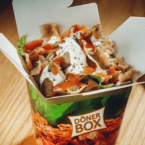 Döner Box mit Salat