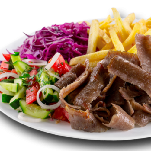 Putenfleisch Döner Teller