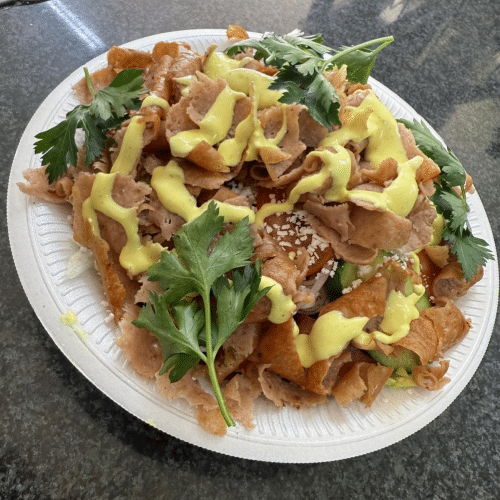 Gemischter Salat mit Fleisch