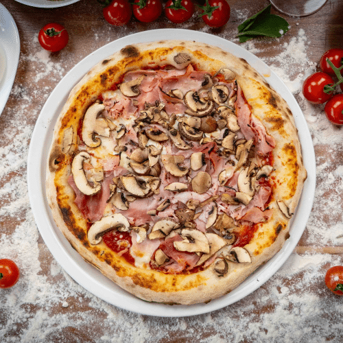 Pizza Prosciutto und Funghi [Ø 30cm]