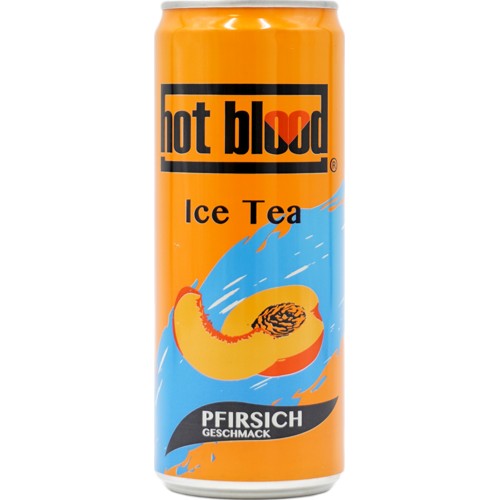 Hot Blood Ice Tea Pfirsich 0.33l (EINWEG)