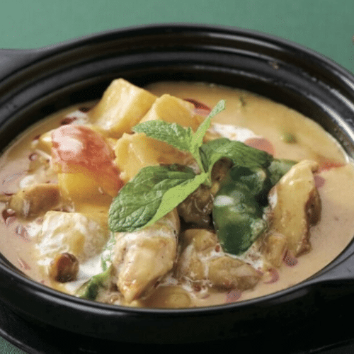 Curry Hühnerkeulenfleisch