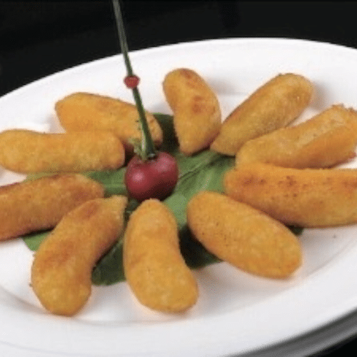 Gebackene Banane mit Honig