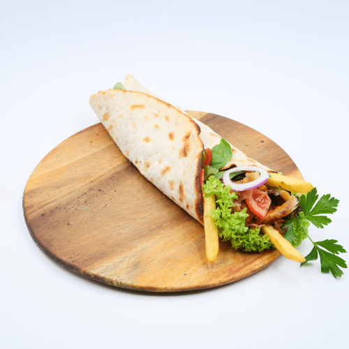 Lahmacun mit Dönerfleisch