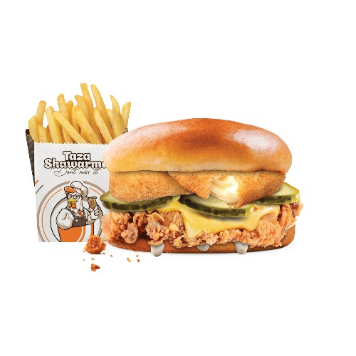 Crispy Mozzarella Burger