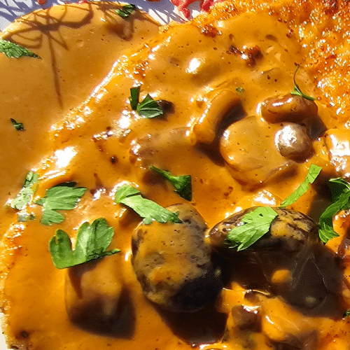 Schnitzel mit Jägersauce
