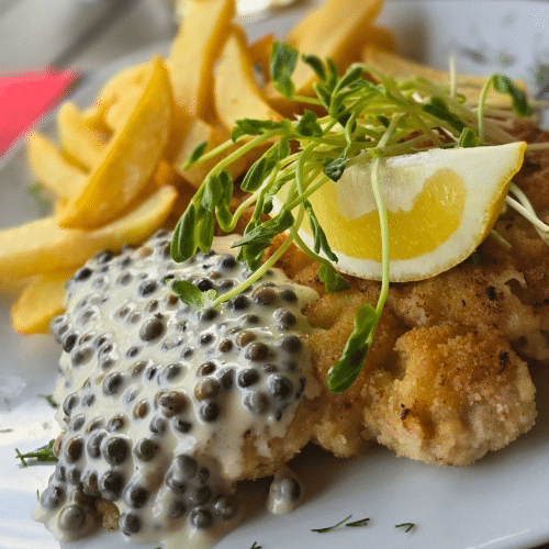 Schnitzel mit Pfeffersauce