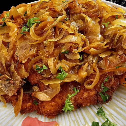 Zwiebelschnitzel