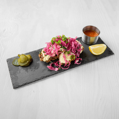 Pink Onion Fried Chicken