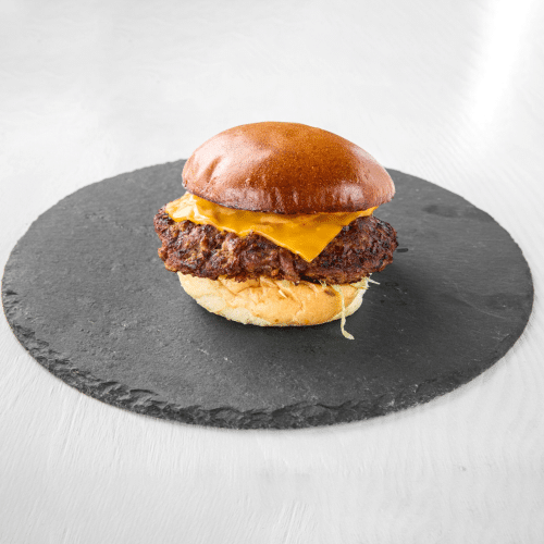 Veganer Cheeseburger normaler Cheese