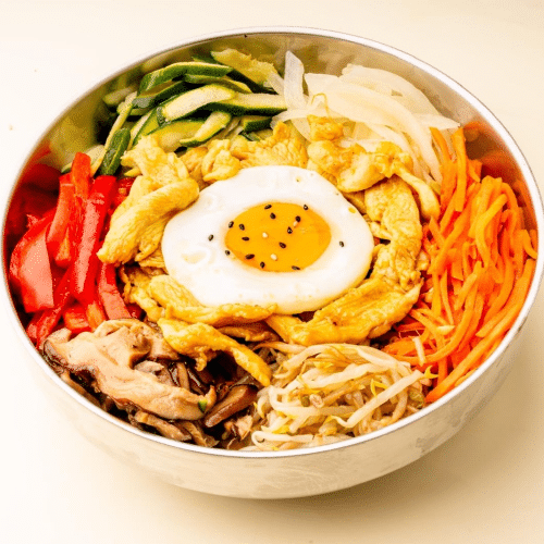 Bibimbap - Hühnerfleisch (scharf)