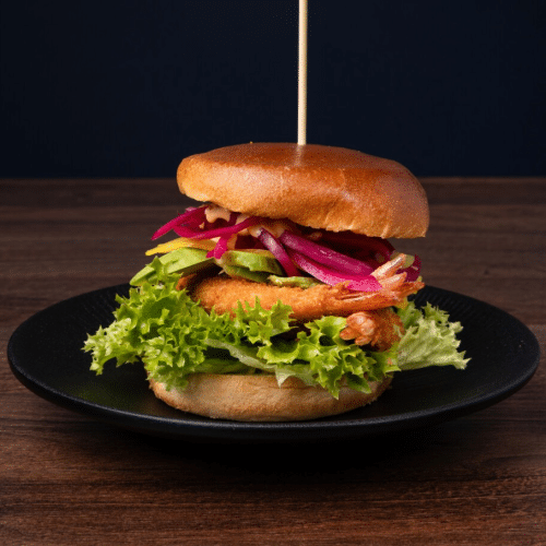 Sesam Garnelen Burger