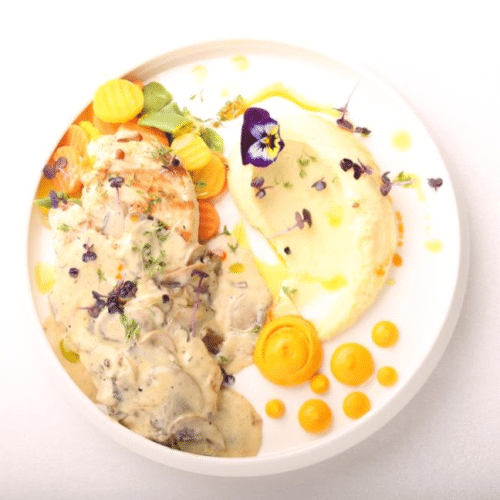 Hähnchensteak mit Pilzsoße