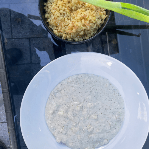 Syrisches Essen ( Lebnieah ) Molkereiprodukte