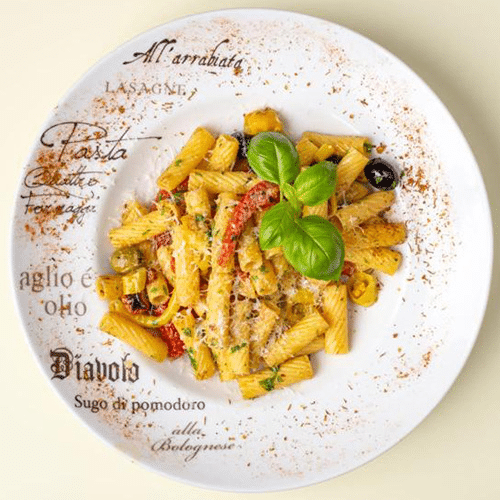 Vegane Pasta Aglio e Olio (scharf)