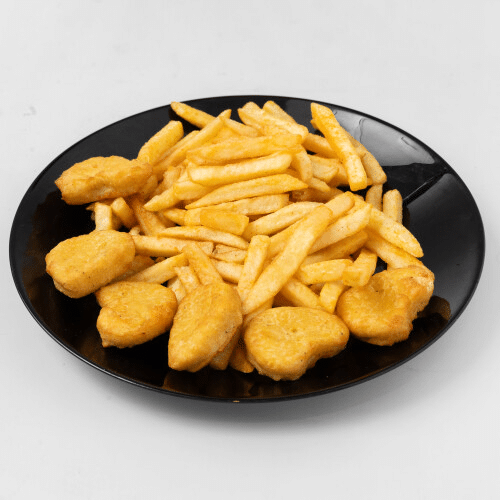 Chicken Nuggets mit Pommes