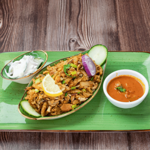 Kottu (Parotha) Rotti mit Lammfleisch