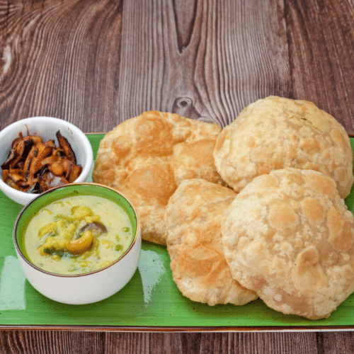 Poori mit Masala (Vegan,Vegetarisch)