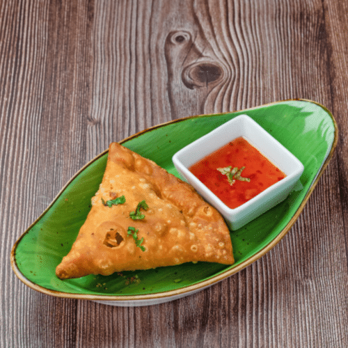 Samosa mit Salat (Vegetarisch)