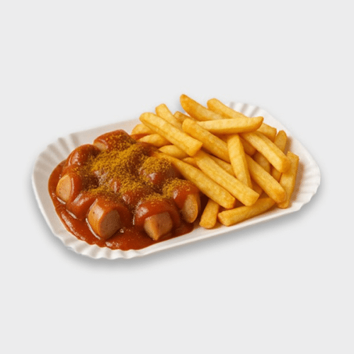 Currywurst Pommes