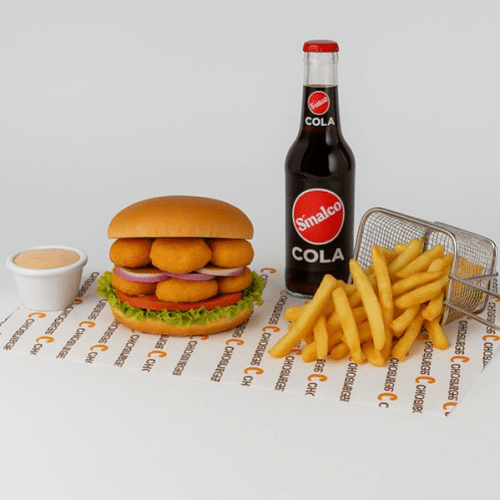 Nugget Cheese Burger Menü
