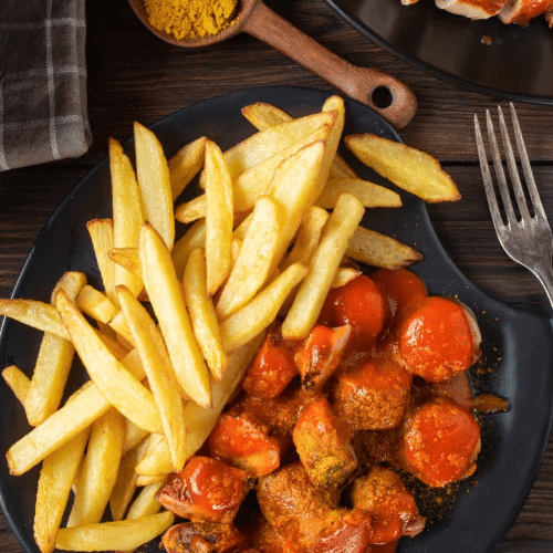 Currywurst Menü (Halal)