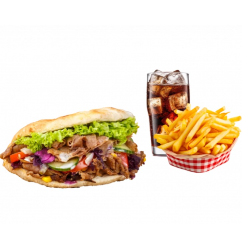 Kebab Drehspieß Menü (Halal)