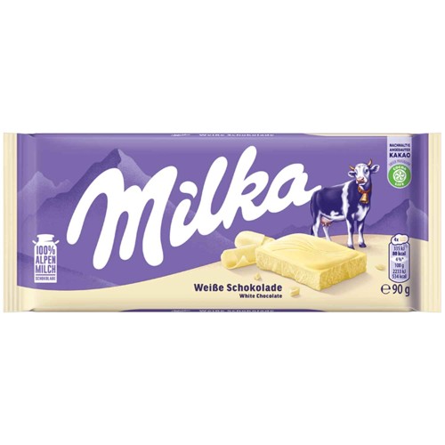 Milka Weiße Schokolade 90g
