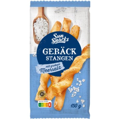 Sun Snacks Gebäckstangen Meersalz 150g