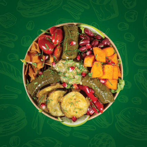 Auberginen Salat Bowl (vegan)