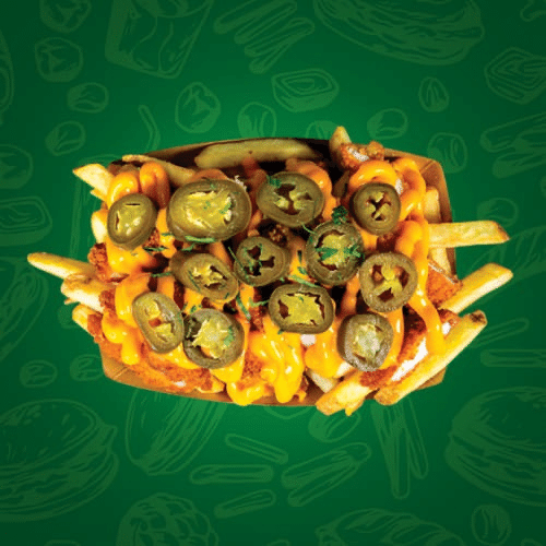 Chili-Cheese Crispy Chicken Pommes frites