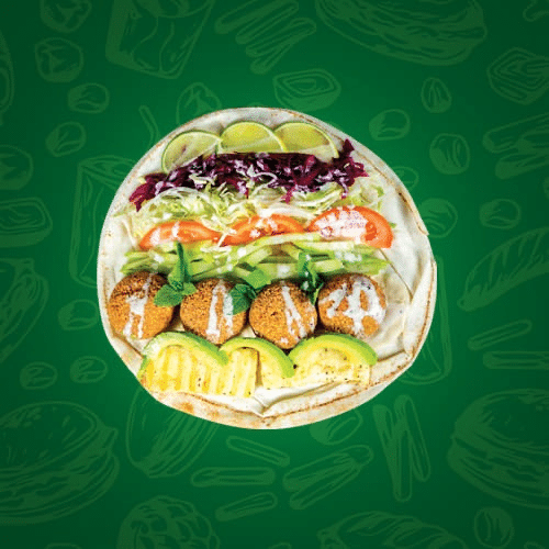 Falafel Halloumi Wrap