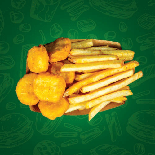 Nuggets und Pommes frites