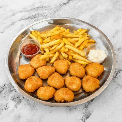 Chicken Nuggets mit Pommes frites