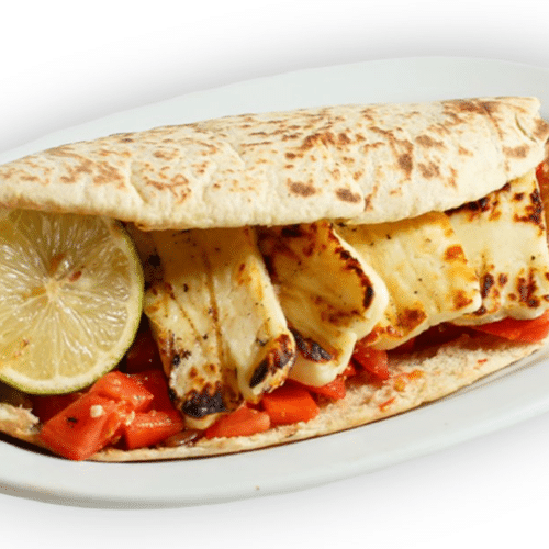 Halloumi im Brot