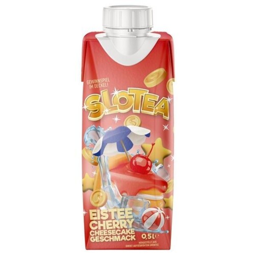 Slotea Eistee Kirsch Käsekuchen Geschmack 0.5l