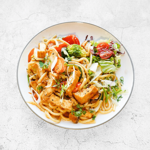 Udon-Ramen-Nudel Gerichte - Vegetarisch