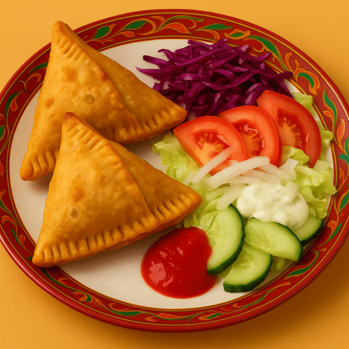 Samosas Aloo Matar Samosa Halka aur Mazedaar (2 Stück, scharf)