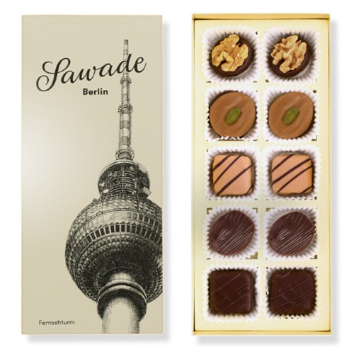 Sawade Pralinenschachtel Fernsehturm 110g